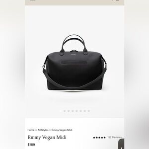 Mina Baie Emmy Vegan Midi Black diaper Bag